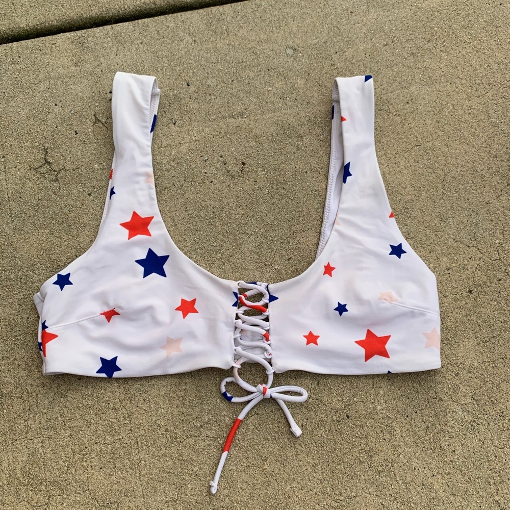 American eagle 4th of July bikini top